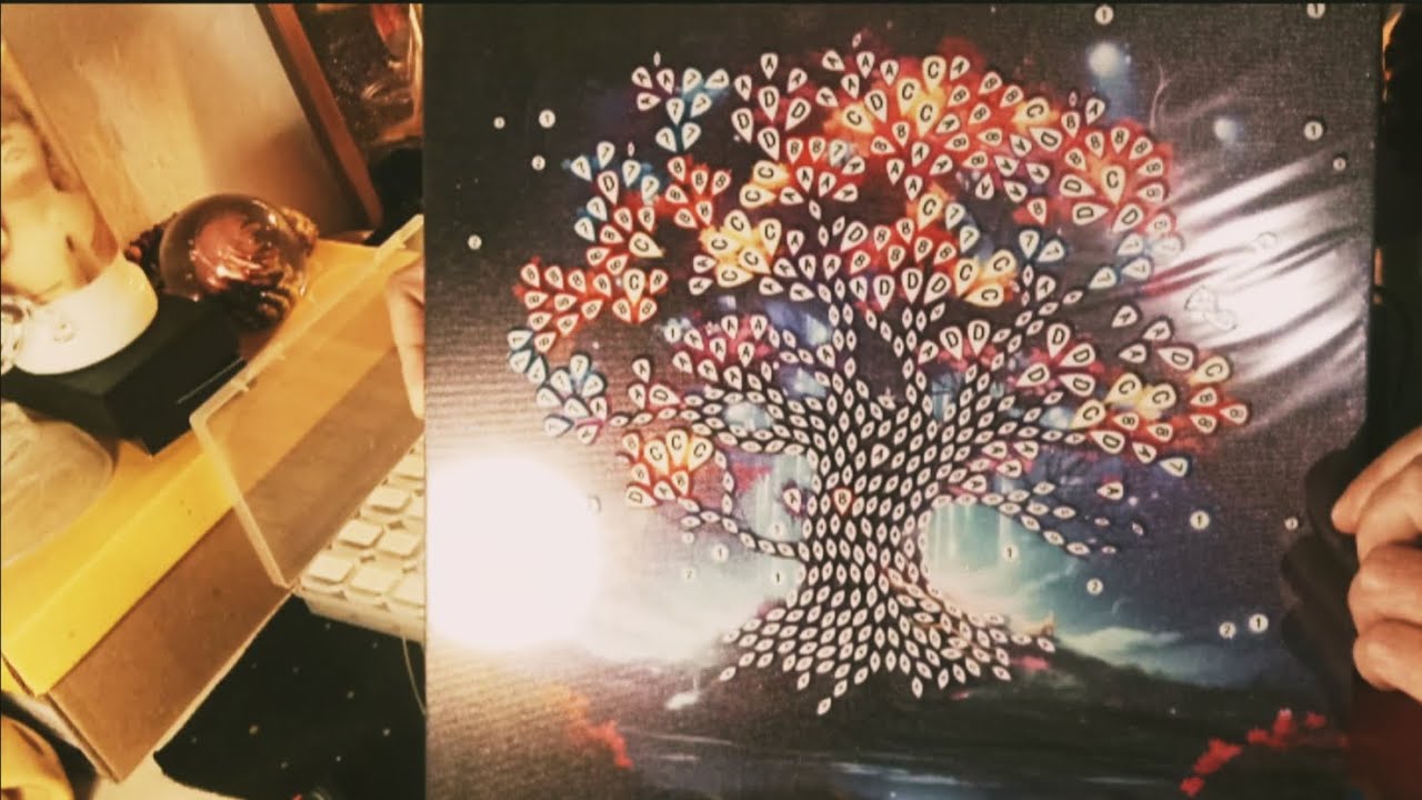 ⭐DP: Finie l'Italie, Bienvenu l'Arbre de Vie⭐💎🌳🌳🌳#diamondpainting