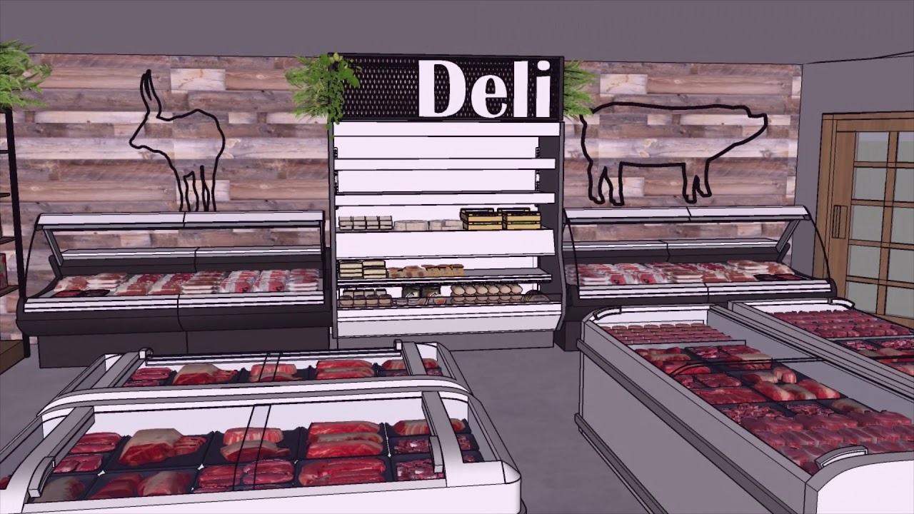 Sketchup 3D Butchery Design