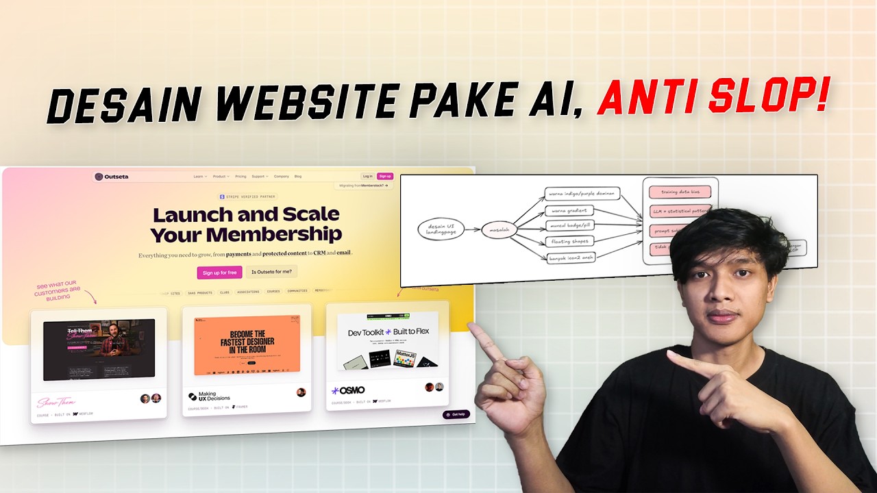 Cara Desain Landing Page Cuma Pake AI Tanpa SLOP!