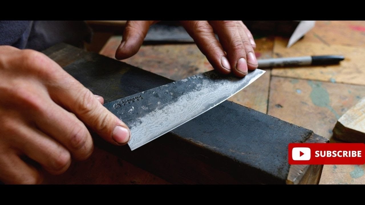 restauration couteau extrêmement rouillé, se débarrasser de la rouille