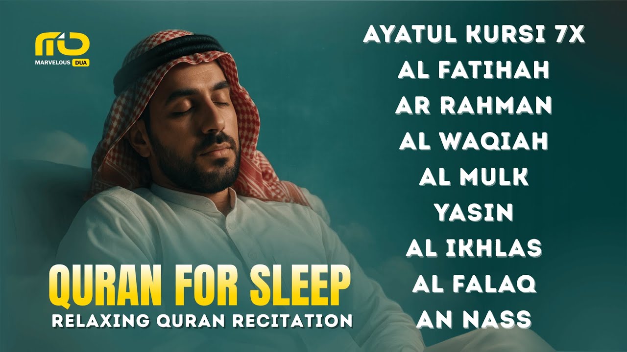 Quran Recitation in A Relaxing Voice ✦ Alfatihah, Ayat kursi, Yasin, Arrahman, Alwaqiah, Almulk