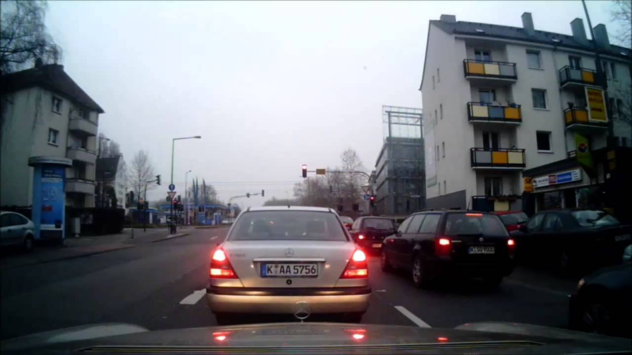 Fahrt durch Köln / driving in Cologne Niehler Hafen