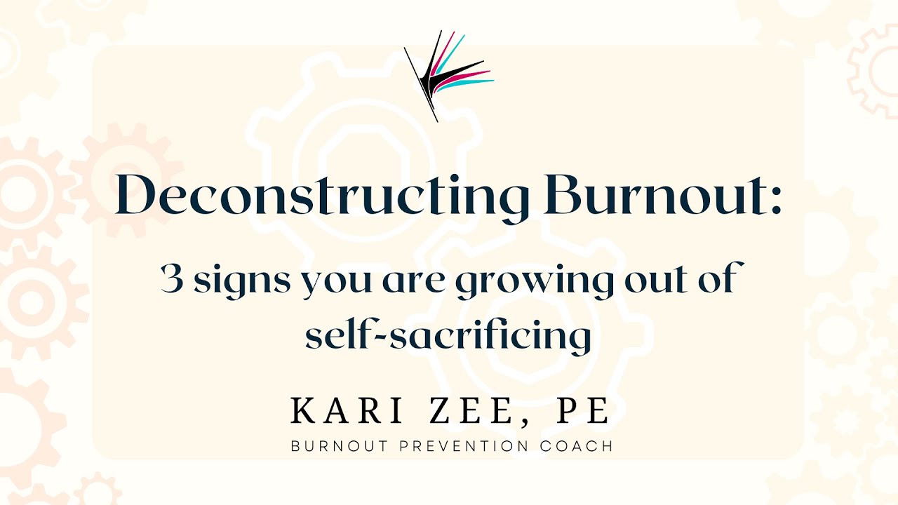 3 signs you are growing out of self-sacrificing