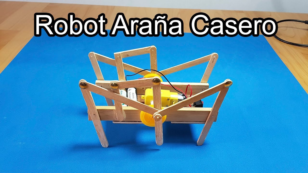 Cómo Hacer Una Araña Robot Casero, Un Robot Araña hexapodo | Robotica | Sagaz Perenne