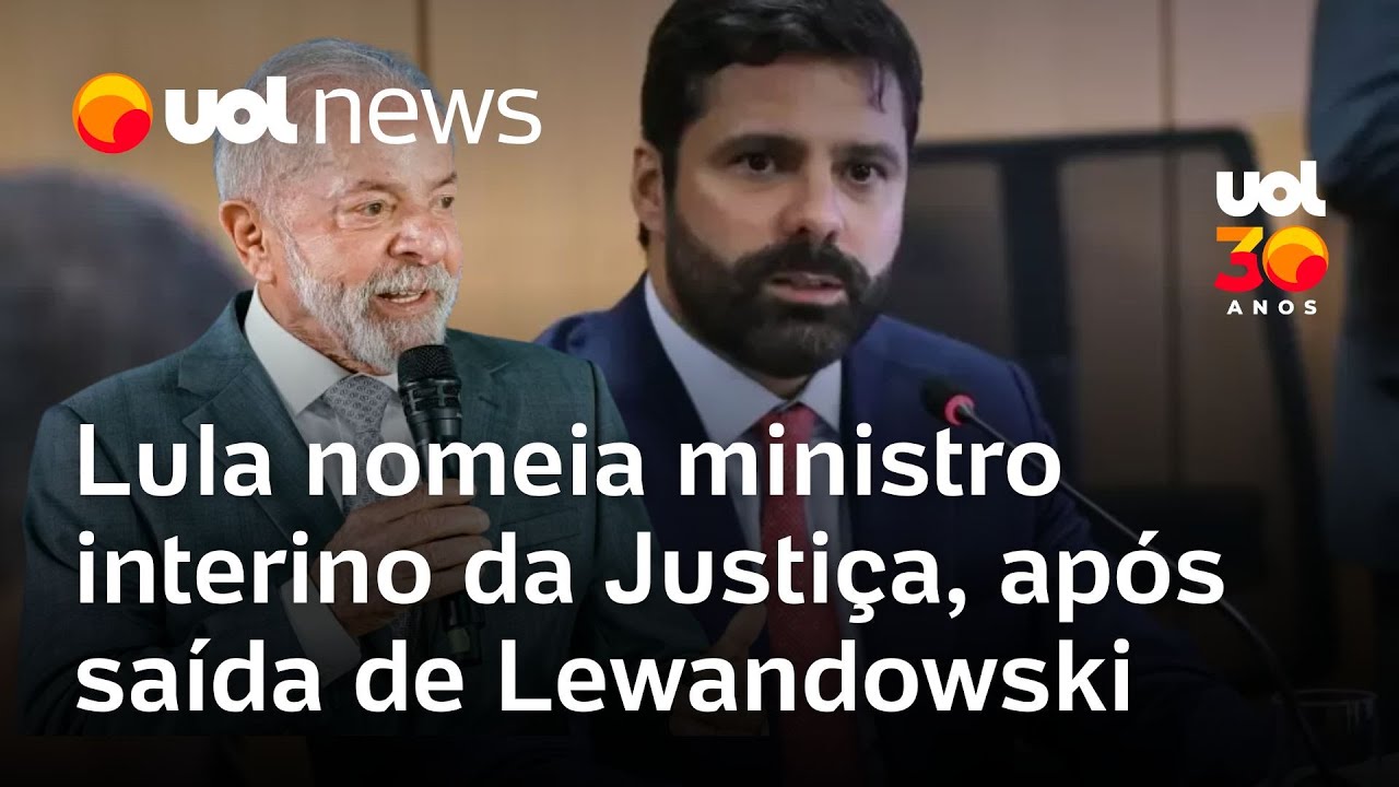 Lula nomeia ministro interino da Justiça após saída de Lewandowski; PT disputa vaga ainda não criada