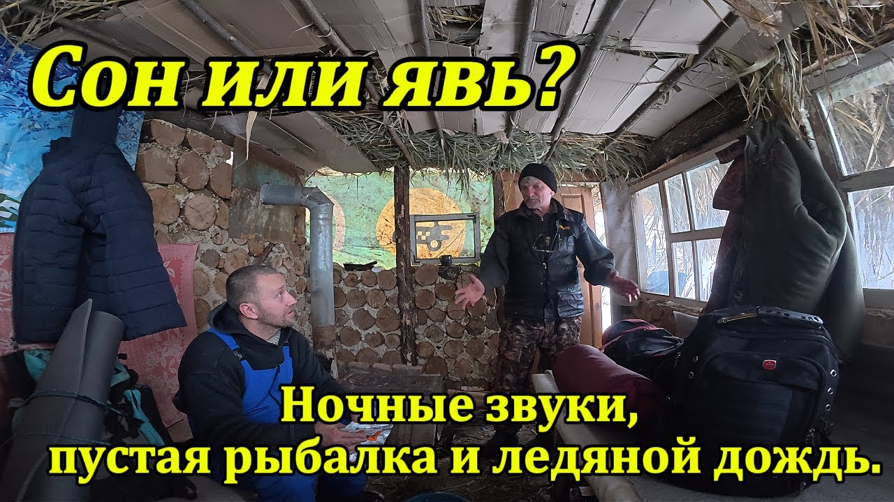 Сон или явь? Ночные звуки, пустая рыбалка и ледяной дождь. Финал праздников в лесу.