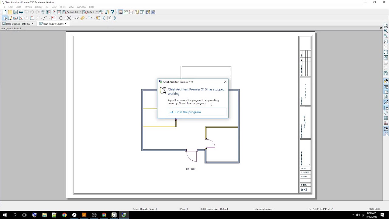 Chief Architect Floor Plan Export to Laser