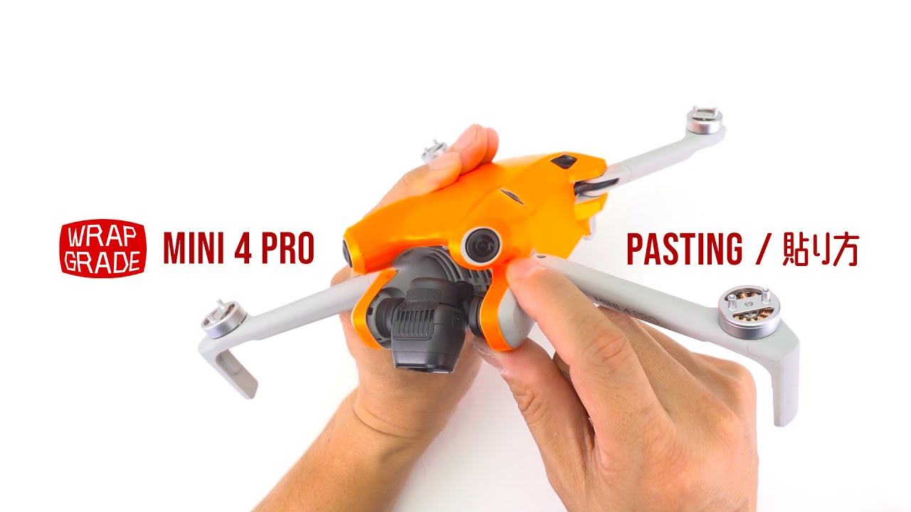 Pasting workflow Wrapgrade for Mini 4 Pro Main unit | 本体の貼り方