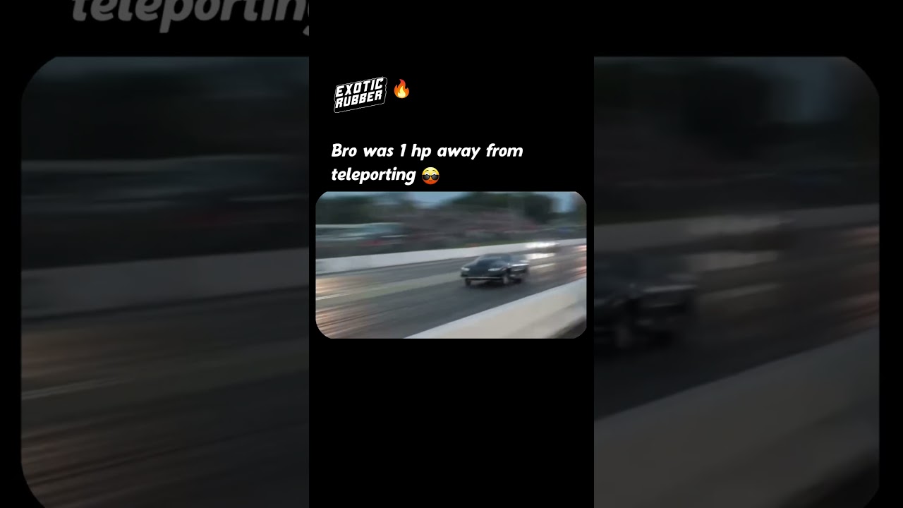 Car is so fast he almost teleported