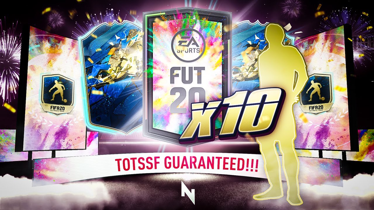 10 x TOTSSF PLAYER PACKS (IN JULY LOL)!! - FIFA 20 Ultimate Team