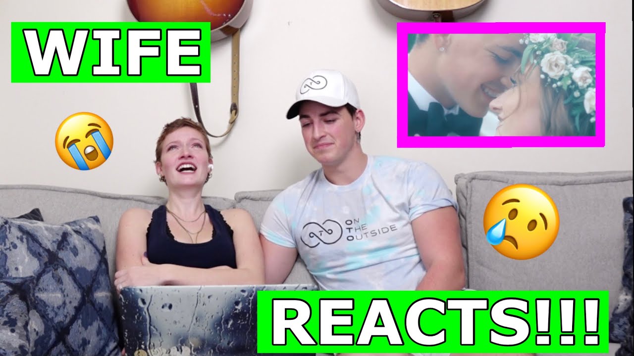 Elyssa Reacts to our WEDDING VIDEO!!