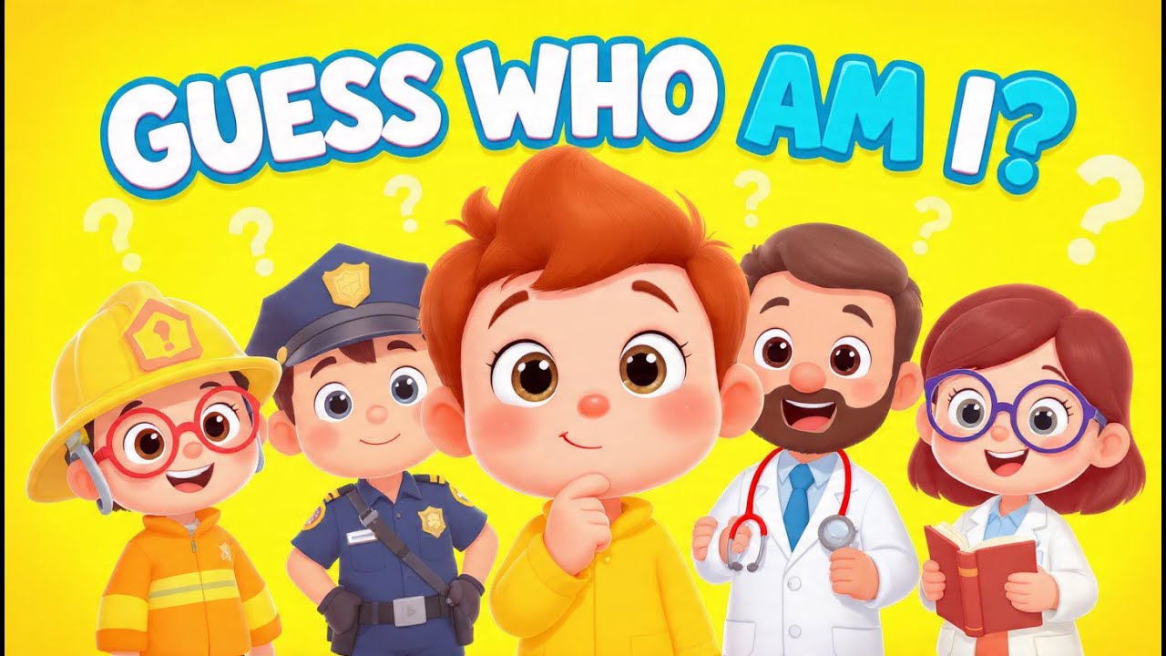 Guess Who? | Community Helpers Song for Kids | Learn About Doctors, Teachers, Firefighters