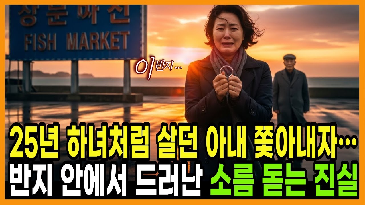 [사연]  25년 하녀처럼 살던 아내 쫓아내자… 반지 안에서 드러난 소름 돋는 진실