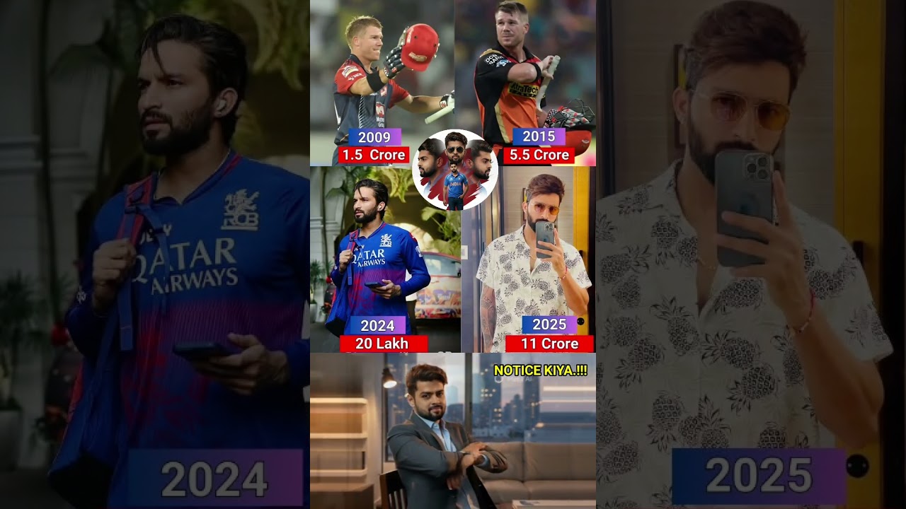 Rajat Patidar vs Warner IPL Auction Salary 