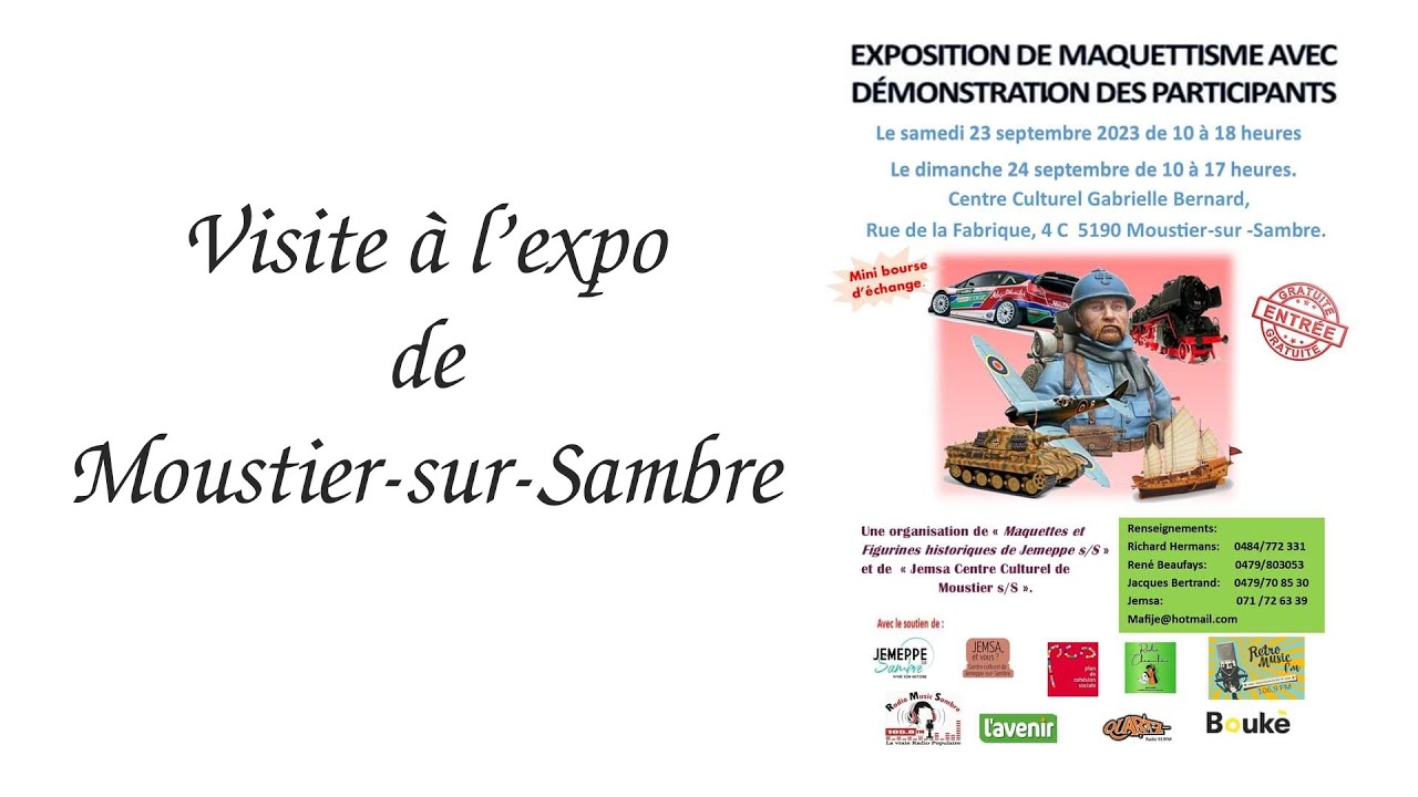 Visite de l'expo de Moustier Sur Sambre 2023