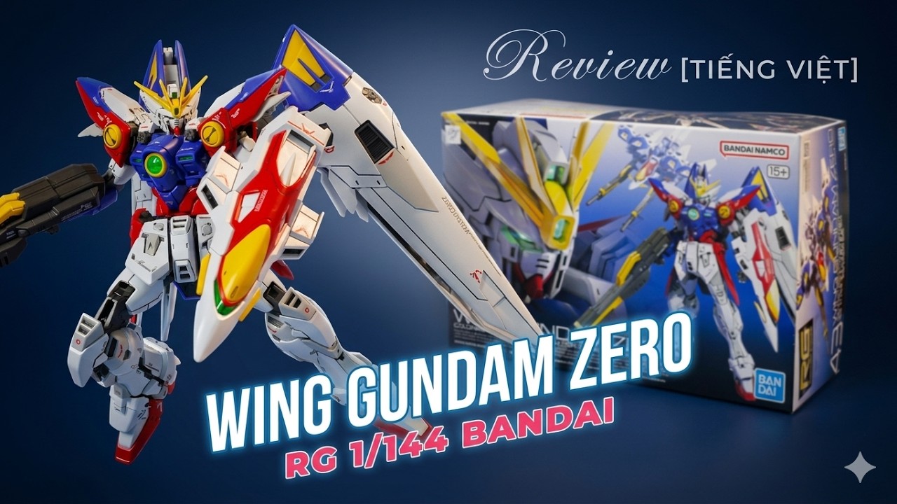 Review Mô hình Gundam RG 1/144 XXXG-00W0 Wing Gundam Zero - Bandai | NEO Cuong Pham Hobby