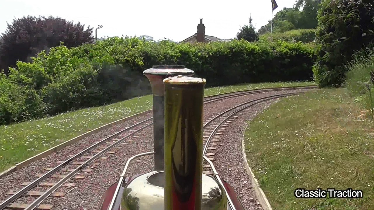 FOOTPLATE RIDE ON BHLR No  4 THOMAS II AT THE BEER HEIGHTS LIGHT RAILWAY - 26th May 2018