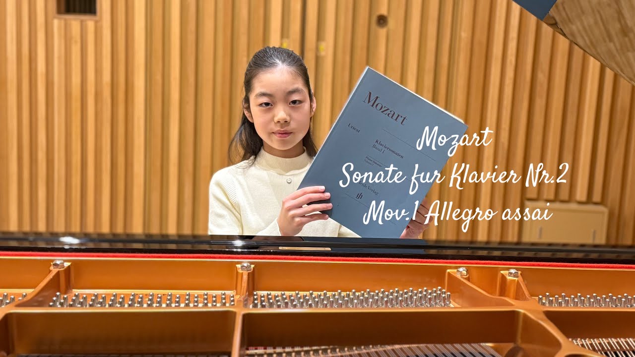 Mozart Sonate fur KlavierNr.2 Mov.1 Allegro assai 