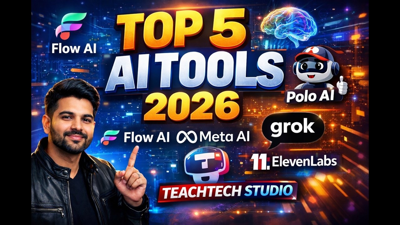 Top 5 AI Tools Jo Sab Use Kar Rahe Hain 2026 | Images, Videos & Voice