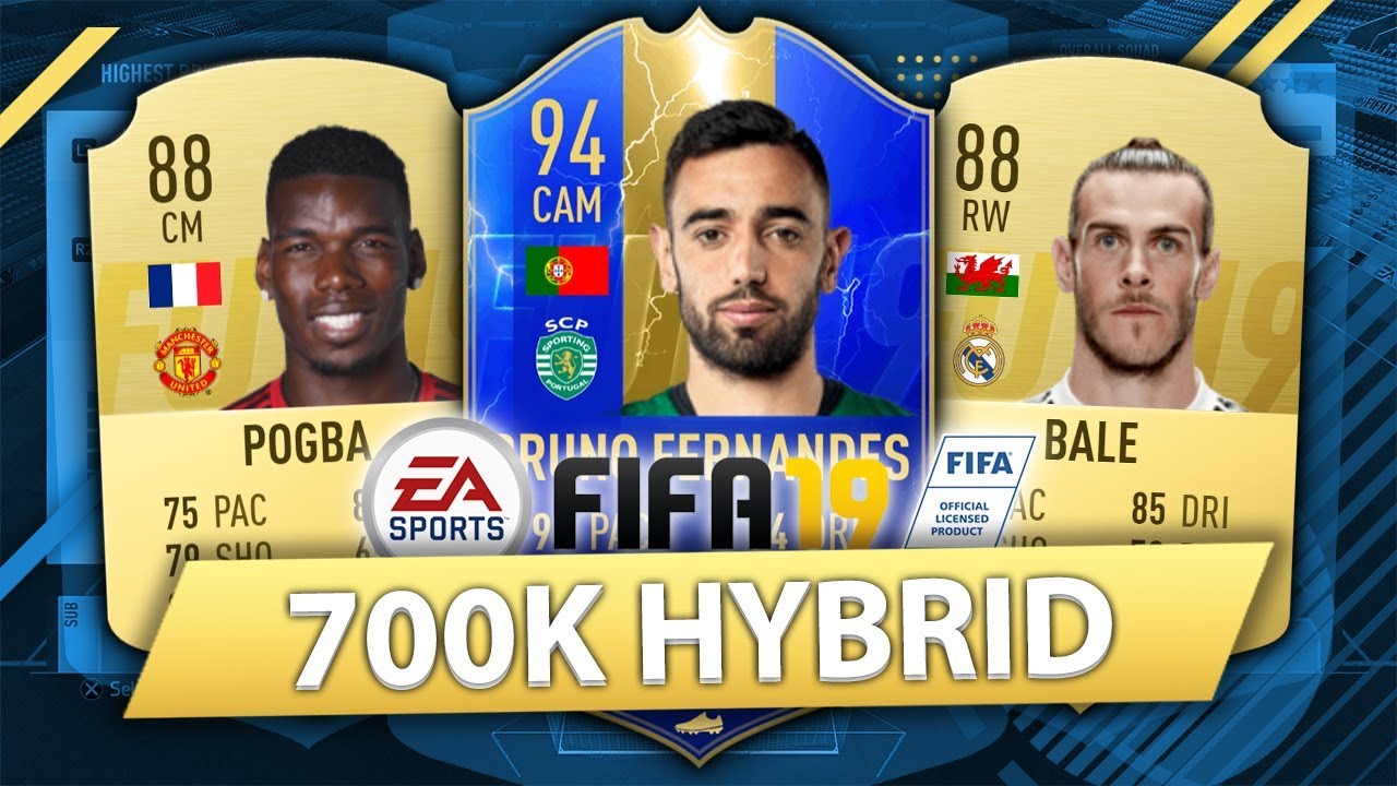 INCREDIBLE 700K HYBRID w/ TOTS BRUNO FERNANDES! FIFA 19 SQUAD BUILDER