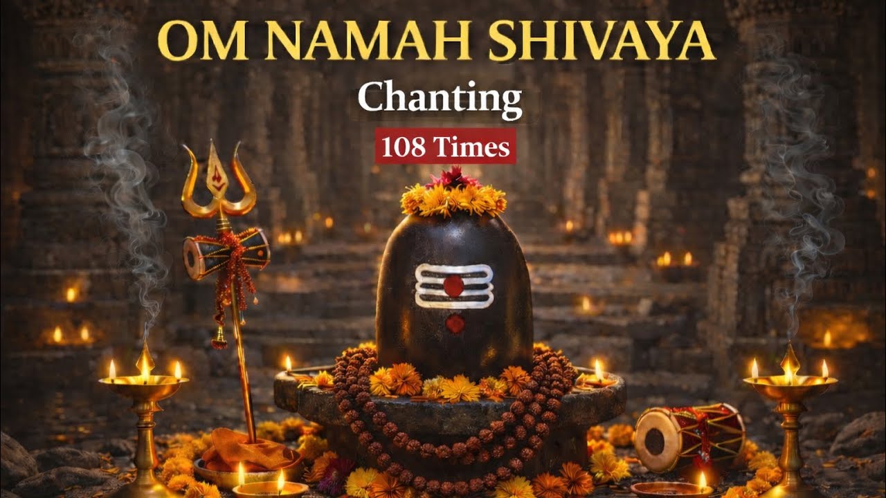 Om Namah Shivaya 108 Times Chanting | Powerful Shiva Mantra | Peaceful Meditation & Positive Energy