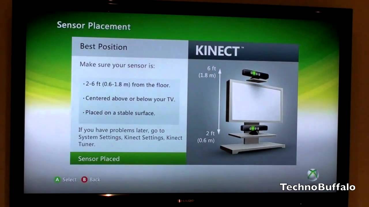 Xbox 360 Kinect Setup