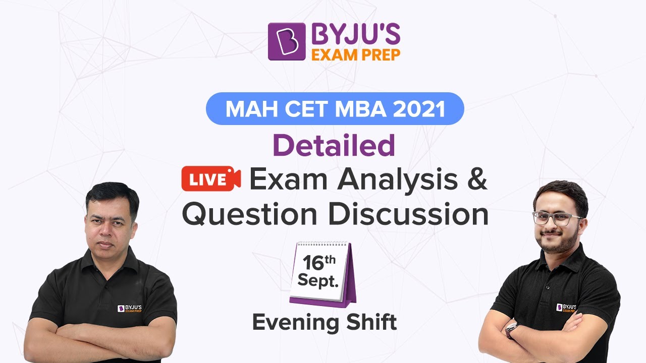 MAH MBA CET  Exam Analysis 2021 (16th Sept, Shift 2) | MAH CET MBA 2021 Question Paper | BYJU&rsquo;S MBA