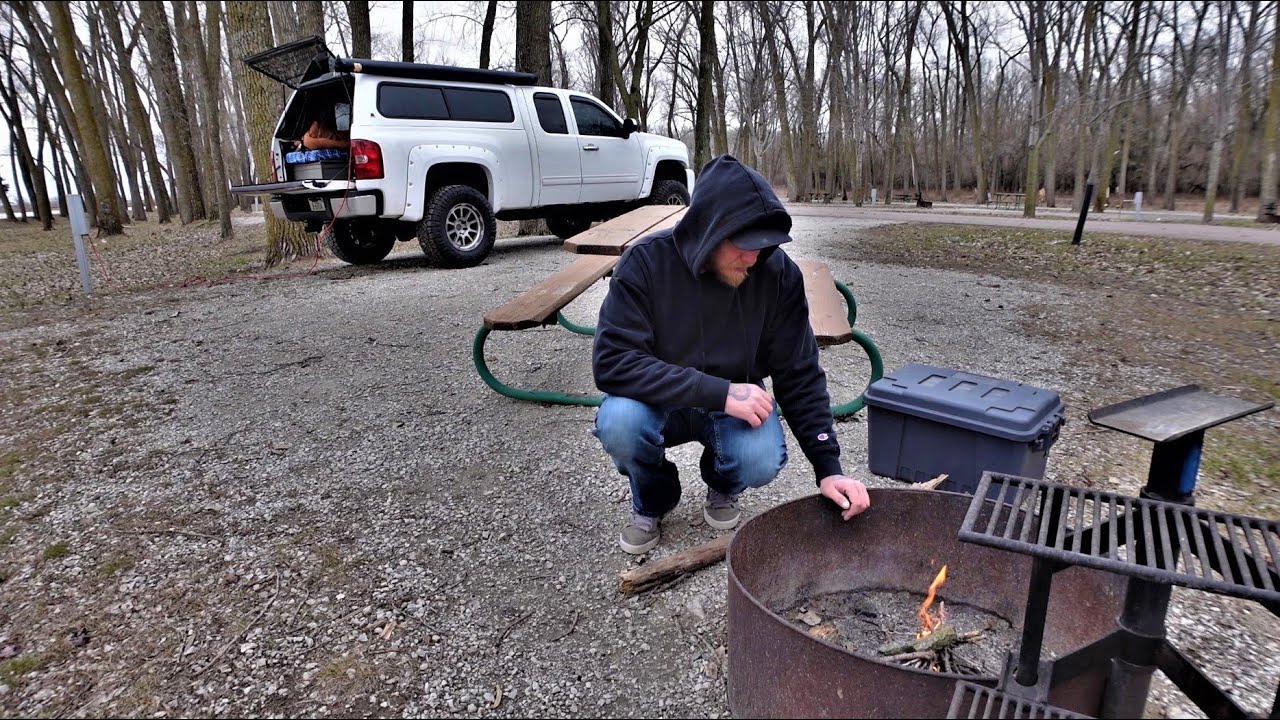 Keelboats And A Campfire - Solo Truck Camping In Iowa