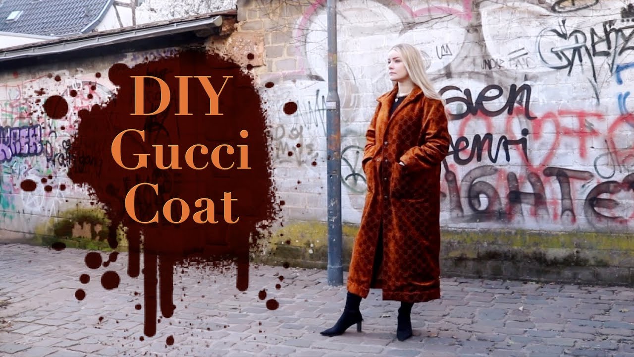 DIY Gucci Coat - Making my Own Gucci Coat - Pattern Review Burda 7142