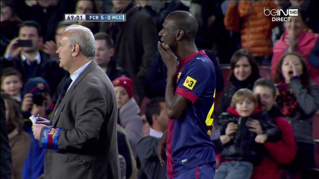 Retour d'Eric Abidal  FC Barcelona - Real Marjoque