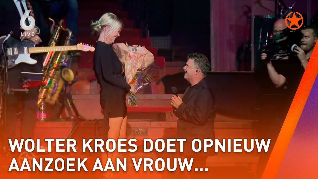WOLTER KROES gaat OPNIEUW OP ZIJN KNIEËN voor zijn vrouw! | SHOWNIEUWS