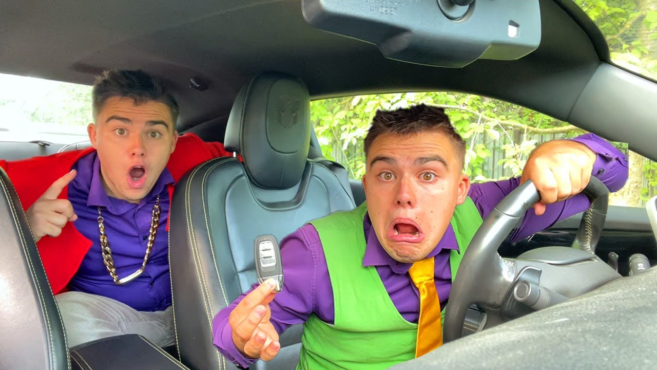 Mr. Joe on Lamborghini Hid Car's Keys VS Mr. Joe Older Thief Kids Video