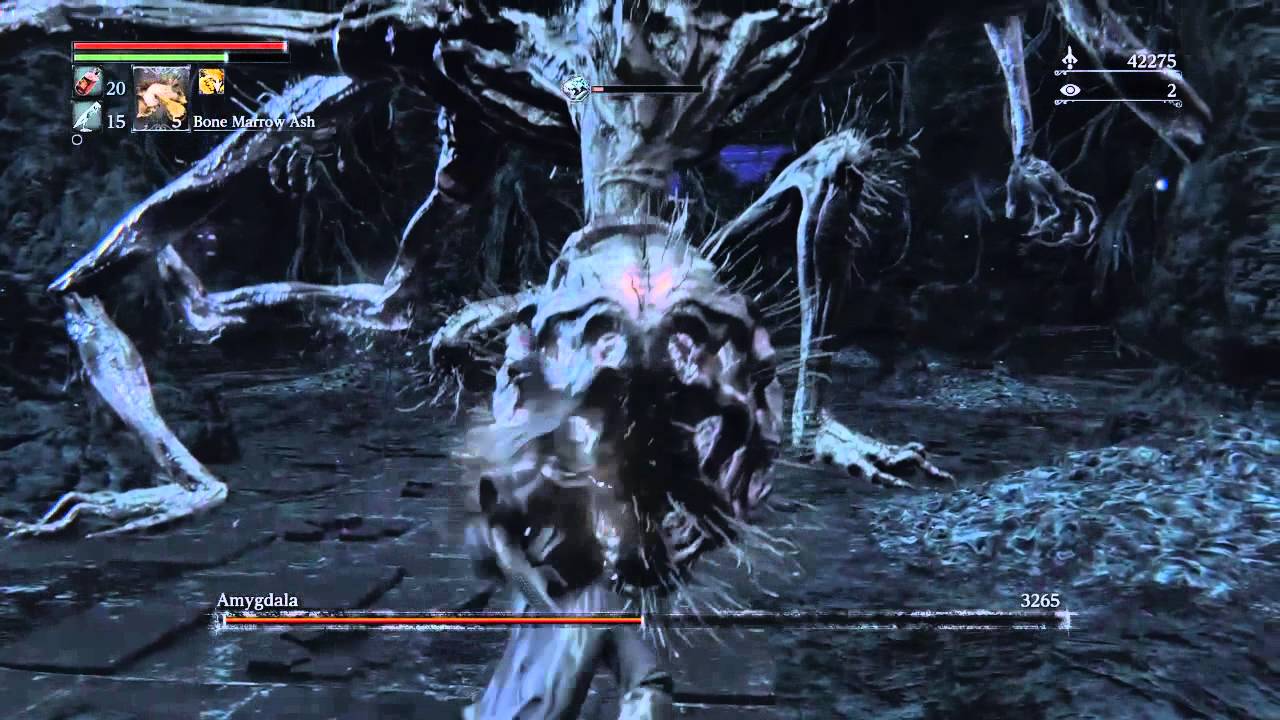 Bloodborne - Amygdala (Depth 5 Cursed) SOLO - NO DAMAGE Ng+7