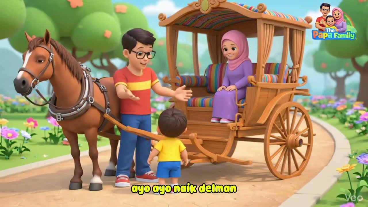 Ayo Naik Delman | Lagu Anak Ceria & Edukatif 