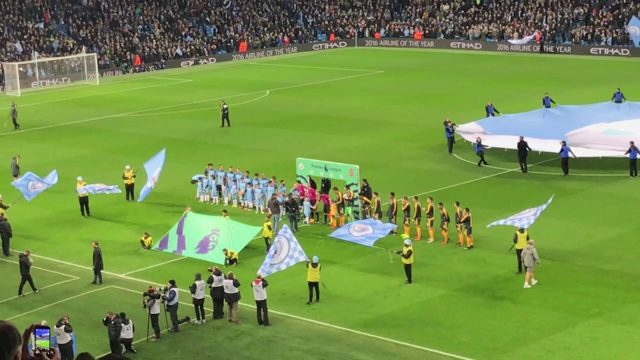 Man City vs Arsenal @ Etihad - 18/12/16 Premier League Anthem
