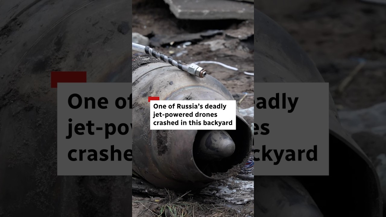 One of Russia's deadly jet-powered drones crashed in this backyard