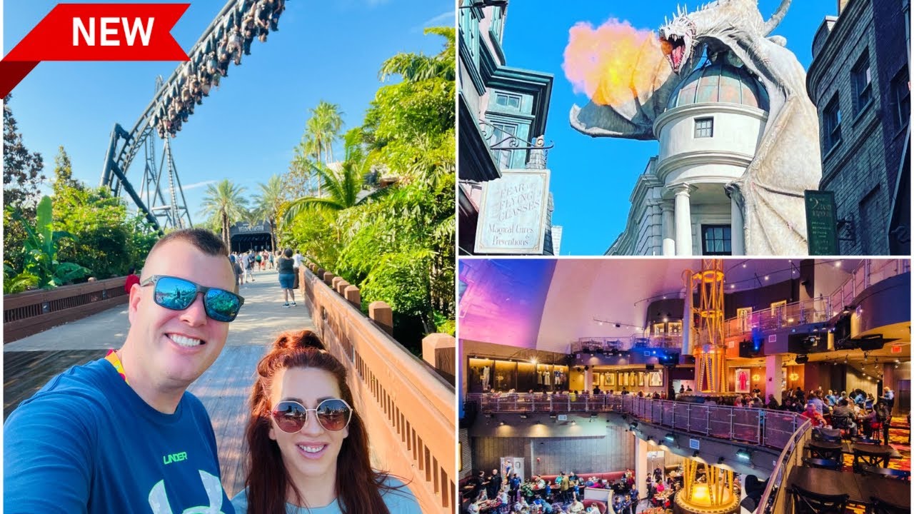 Florida May 2023 DAY 2- Hagrids, Velocicoaster, Shopping Mall & Planet Hollywood Disney Springs!