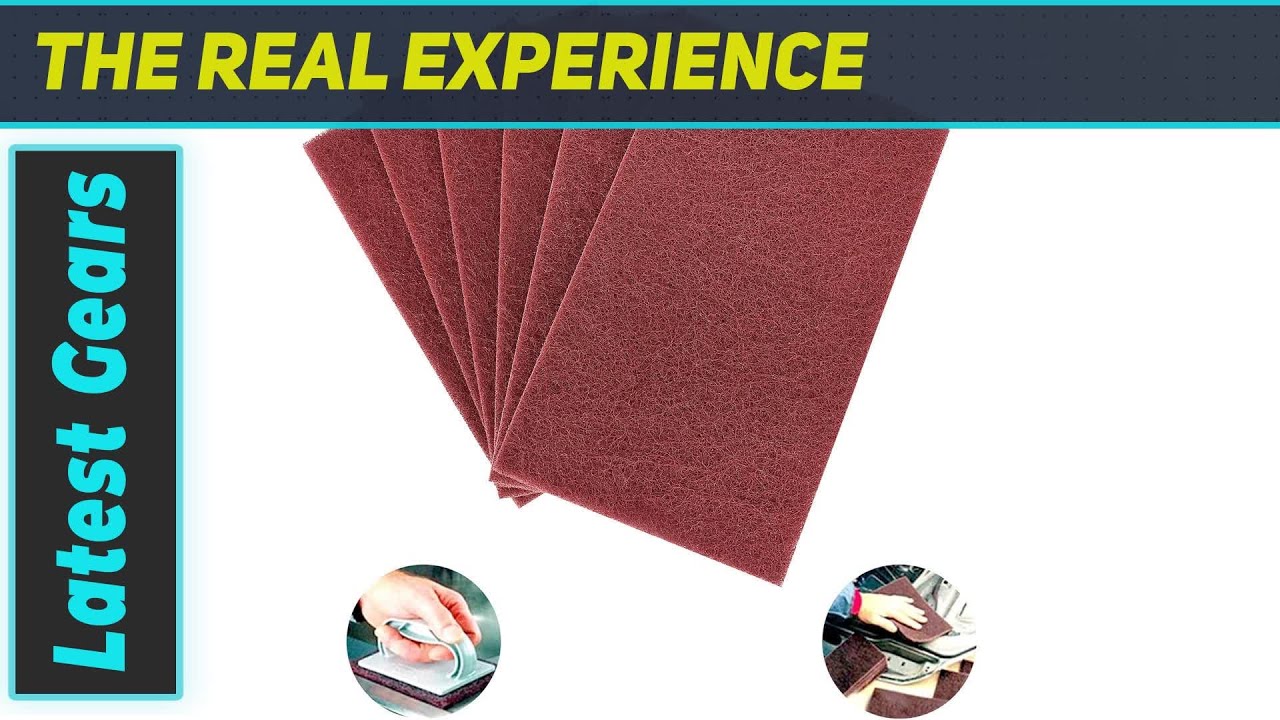 Red Scuff Pads - 6Pcs Scouring Pad 7447: Discover the Best Fine Grade Hand Pads for General