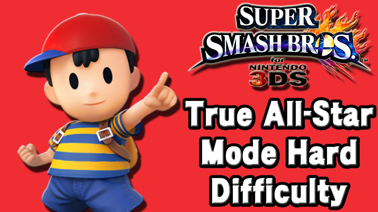 Super Smash Bros. For 3DS (True All-Star Mode Hard Difficulty | Ness)