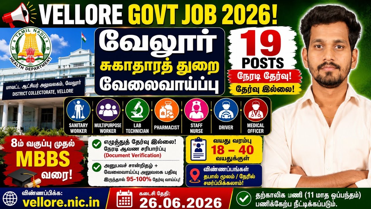 health🔥 department jobs 2026 | dhs new recruitment 2026 |  8th pass | Apply now 