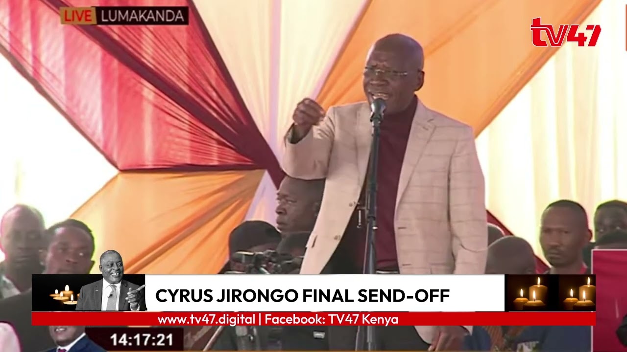 Senator Boni Khalwale's hard questions at Cyrus Jirongo's burial