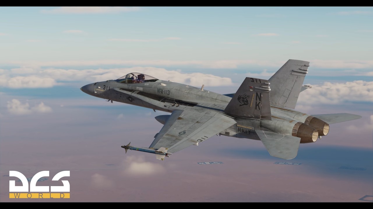 F/A 18 - Maverick Warming up over Dubai ?
