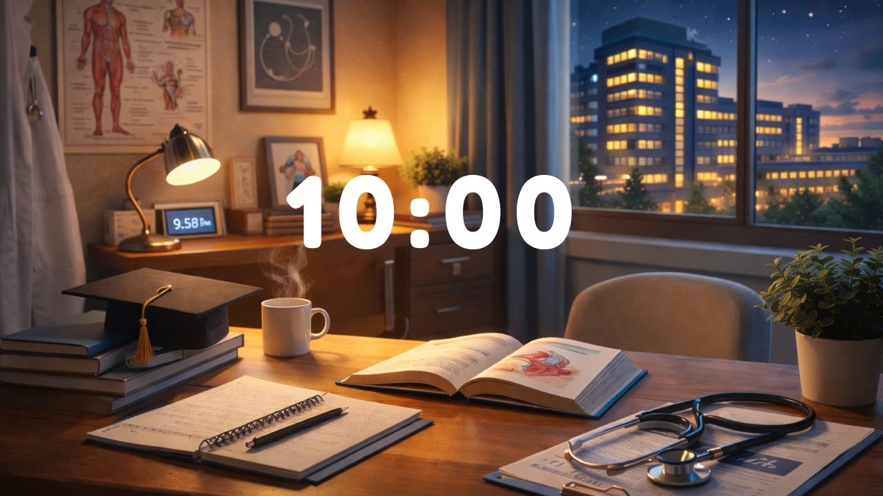 10 MINUTE TIMER FOR MEDICAL STUDENTS. FOCUS FOR YOUR FUTURE