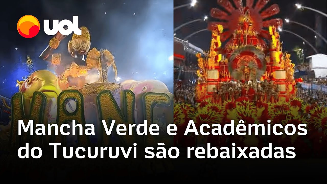 Mancha Verde e Acadêmicos do Tucuruvi são rebaixadas no Carnaval de SP