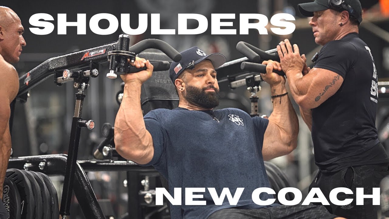 FIRST Shoulder Day with My New Coach Dom - BRUTAL WORKOUT!