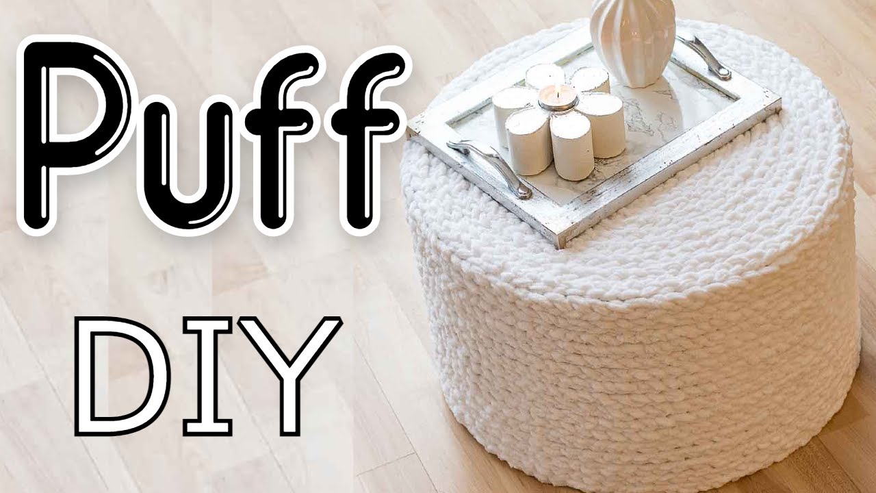 C&oacute;mo Hacer Un PUFF DIY de CART&Oacute;N ☁️ How To Make a DIY PUFF With CARDBOARD