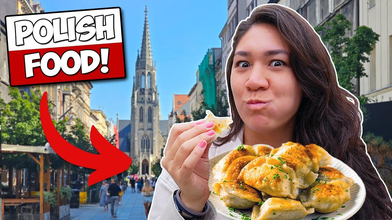 POLISH FOOD TOUR! (First Time Trying Pierogi & More in Poland!)