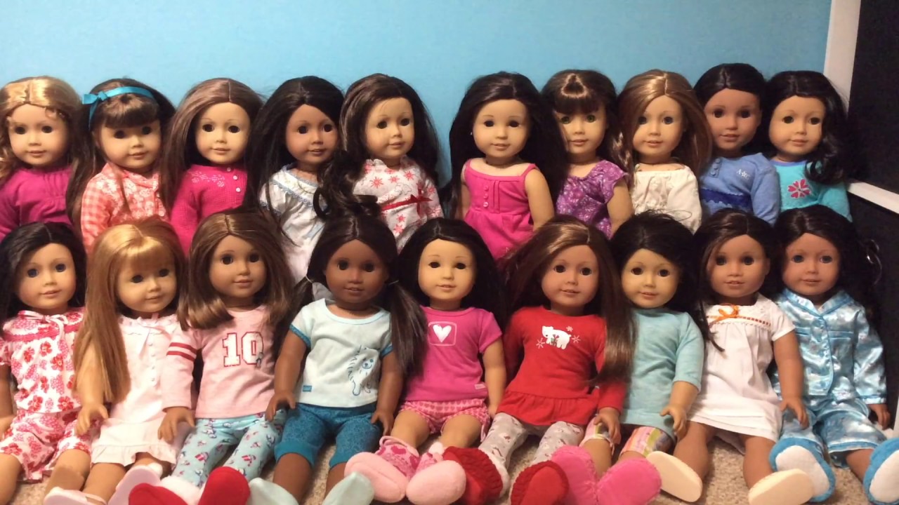 Dressing My American Girl dolls in Pjs Truly Me doll Edition