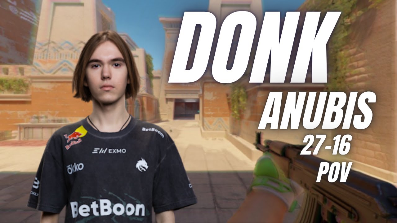 DONK DESTROYS ON NEW ANUBIS AFTER THE UPDATE | 3400 ELO FACEIT | UTIL GUIDE AND POV WITH COMMS