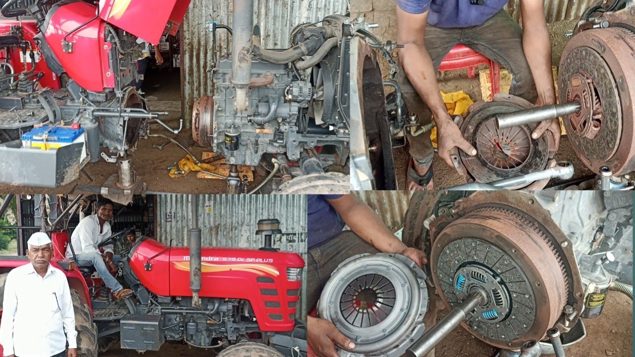 महिंद्रा ट्रॅक्टर क्लज प्लेट फिटिंग mahindra SP plus tractor clutch repair. #mahindratractor #clutch
